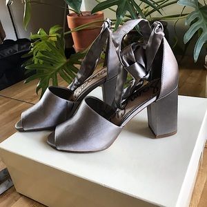 Sam Edelman Odele Silver Heels Women’s size 7